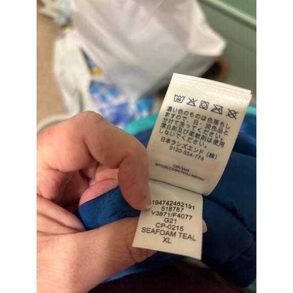 Lands End Sz 18 XL long seafoam teal winter long parka coat euc - Picture 13 of 16